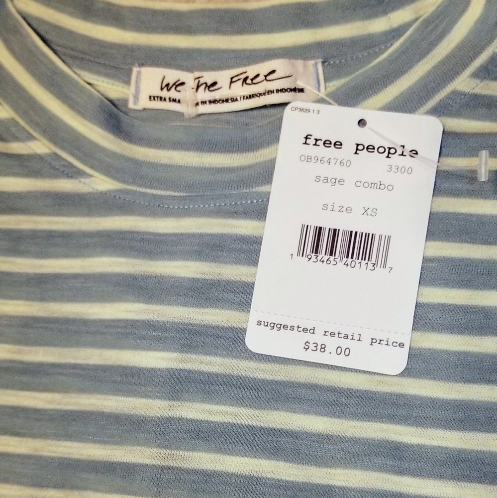 FREE PEOPLE We The Free Night Sky Stripe Tee - Picture 6 of 14